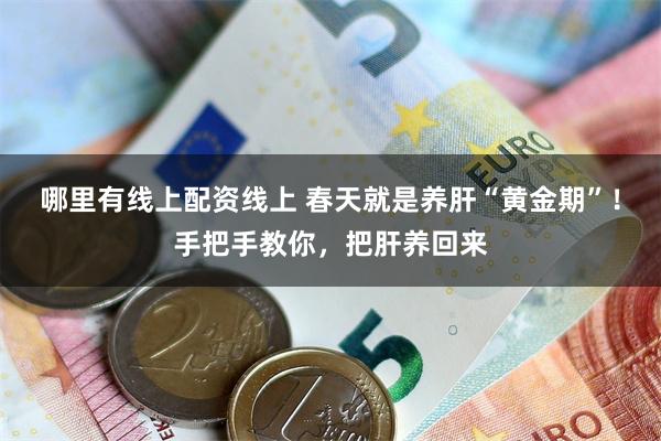 哪里有线上配资线上 春天就是养肝“黄金期”！手把手教你，把肝养回来