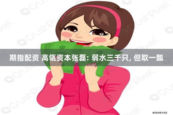 期指配资 高瓴资本张磊: 弱水三千只, 但取一瓢